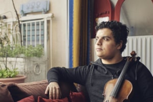 Mohamed Hiber, young talented international soloist violonist, at home